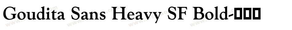 Goudita Sans Heavy SF Bold字体转换